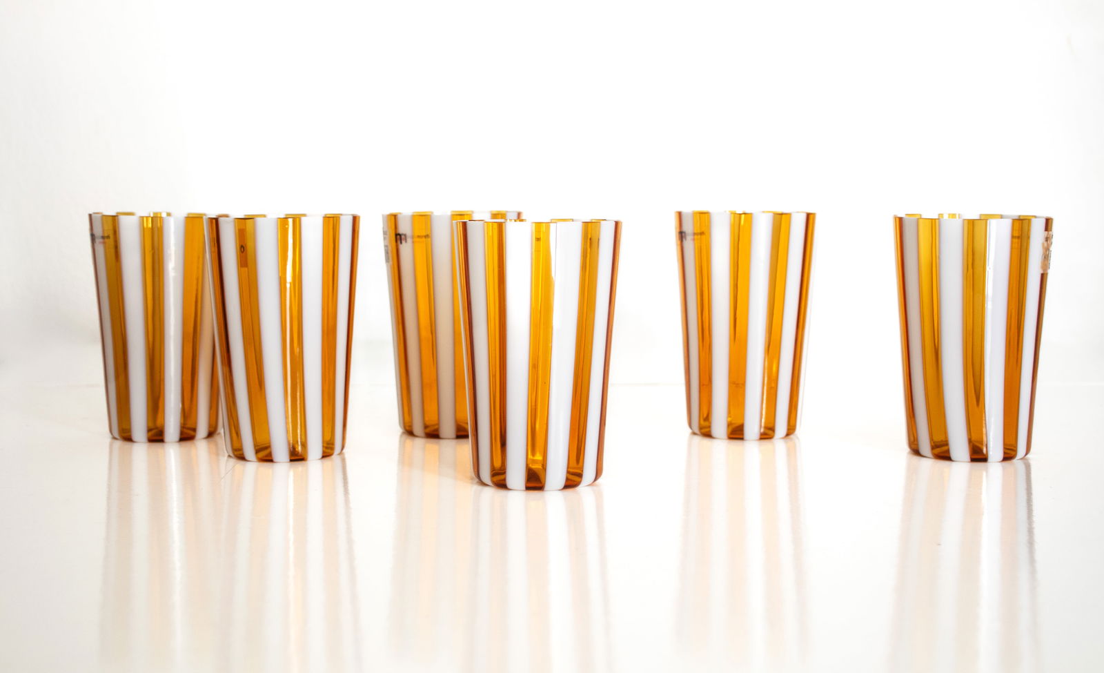 Glasses by Nicola & Alberto Moretti, Set of 6 - 8