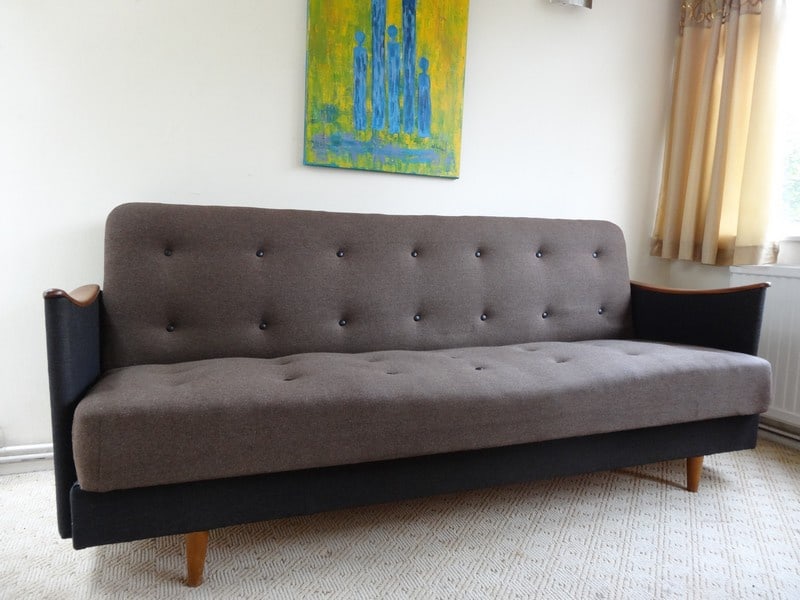 Danish 3-Seater Sofa or Daybed, 1950s - 10