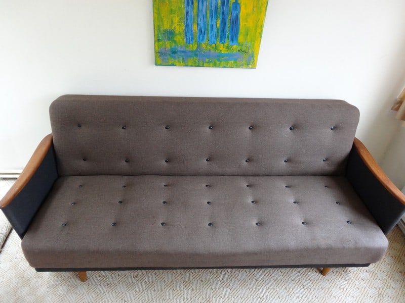 Danish 3-Seater Sofa or Daybed, 1950s - 4