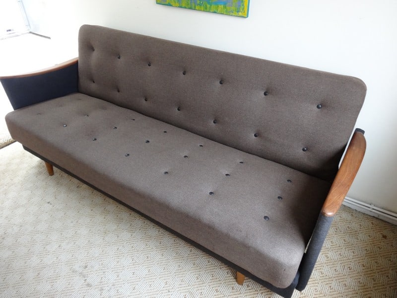 Danish 3-Seater Sofa or Daybed, 1950s - 9