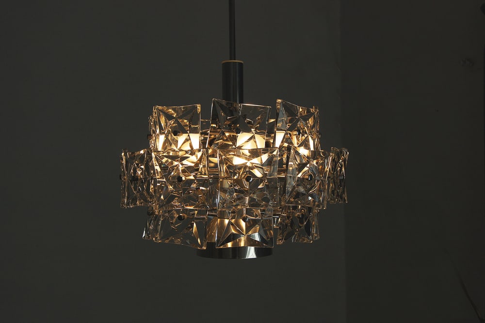 Chromed Chandelier with Crystals from Kinkeldey - 7