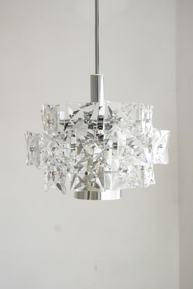 Chromed Chandelier with Crystals from Kinkeldey - 9