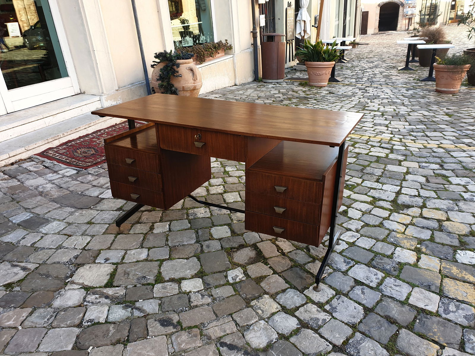 Swedish Teak Desk, 1950s - 13