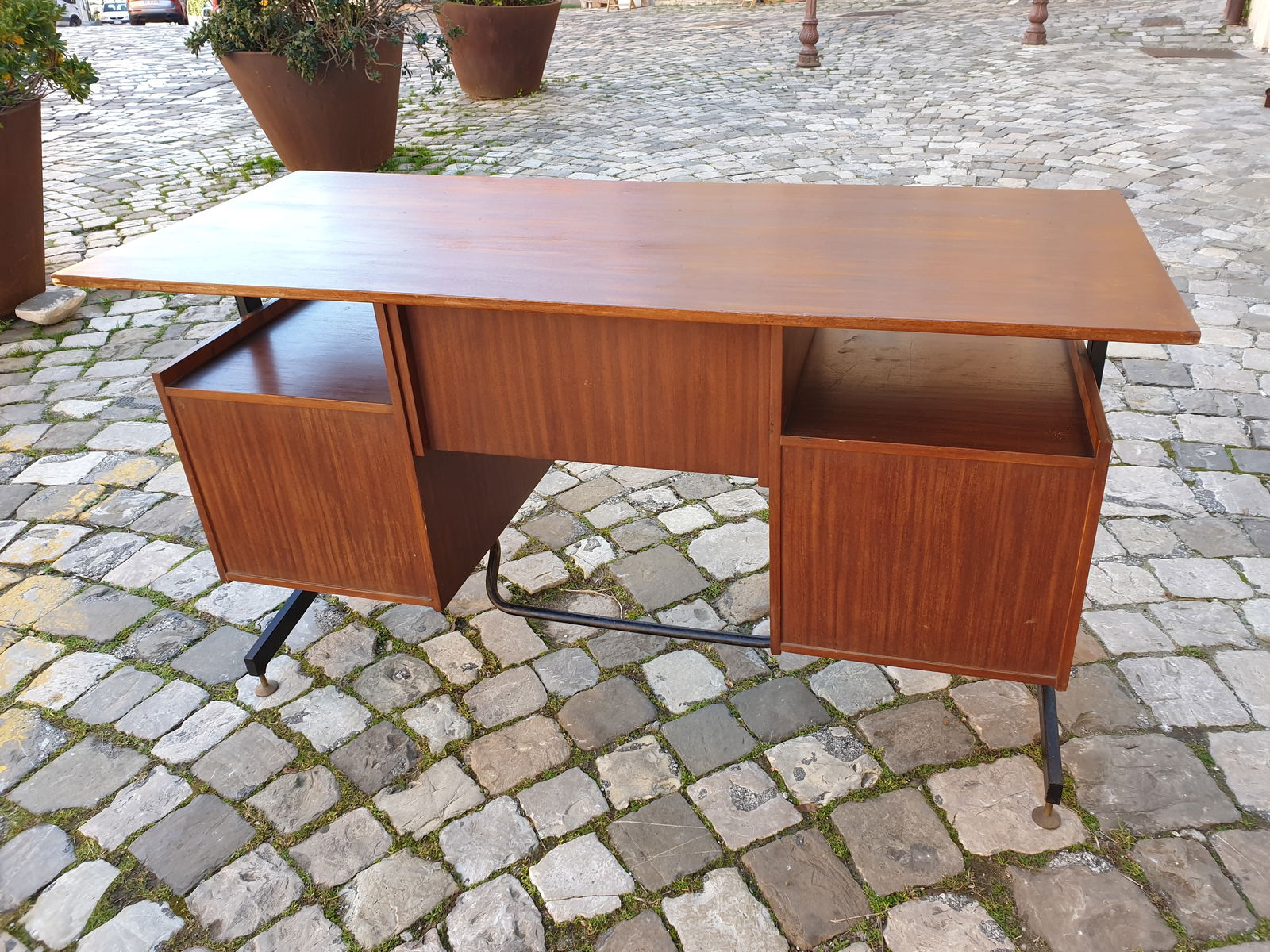Swedish Teak Desk, 1950s - 14