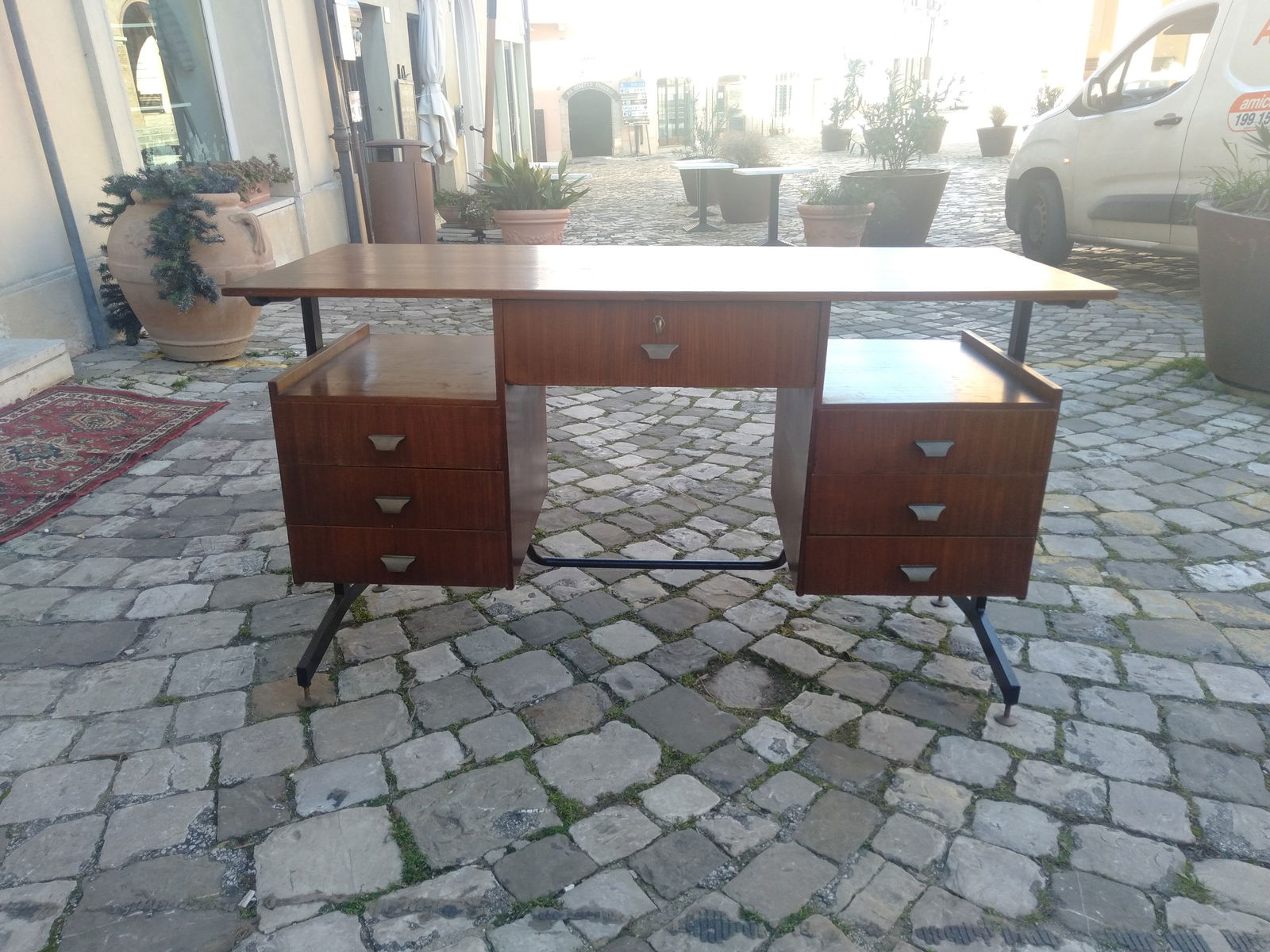 Swedish Teak Desk, 1950s - 2