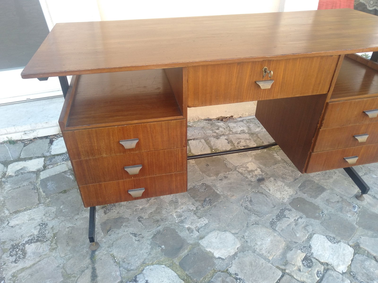 Swedish Teak Desk, 1950s - 6