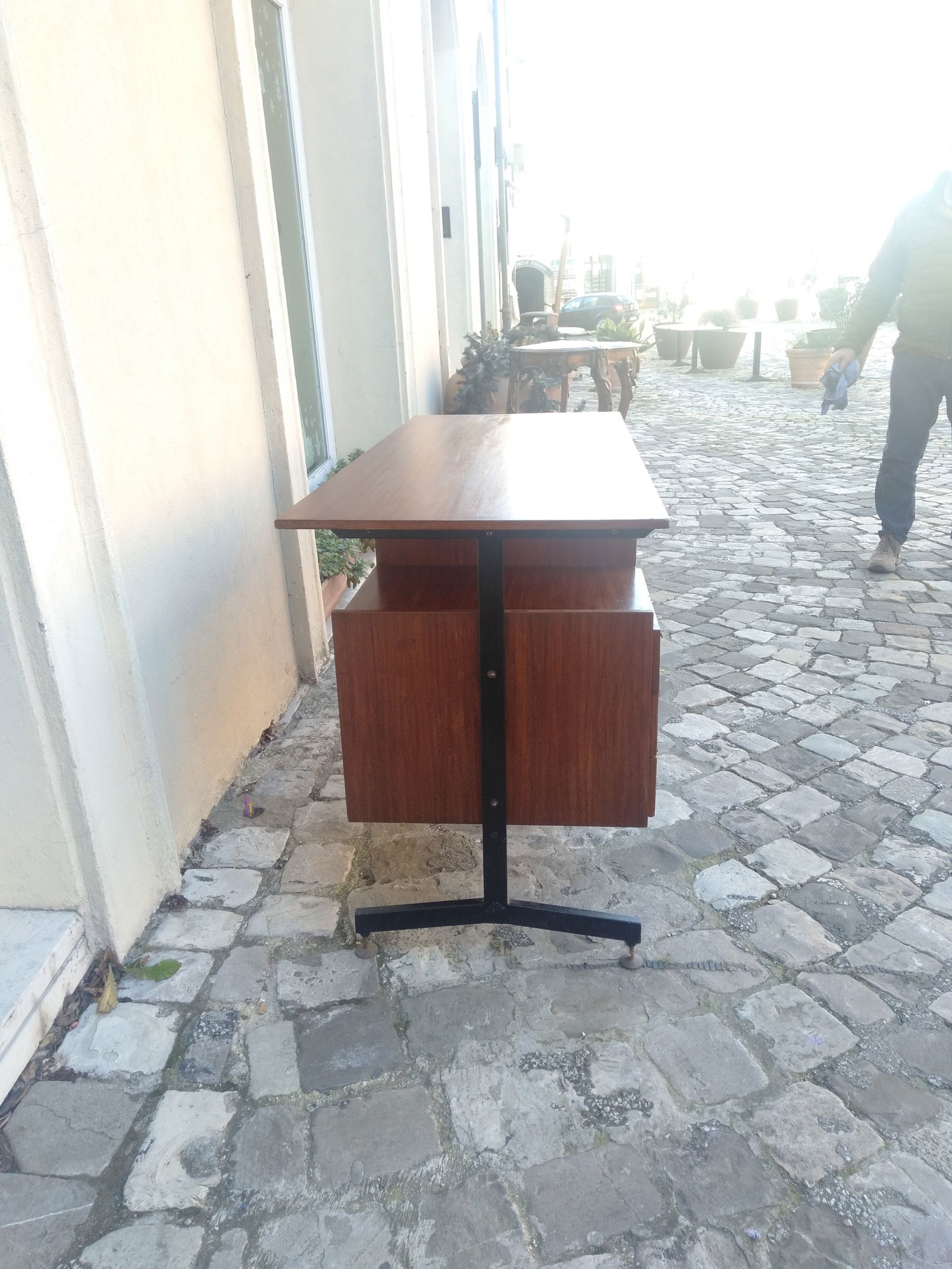 Swedish Teak Desk, 1950s - 9