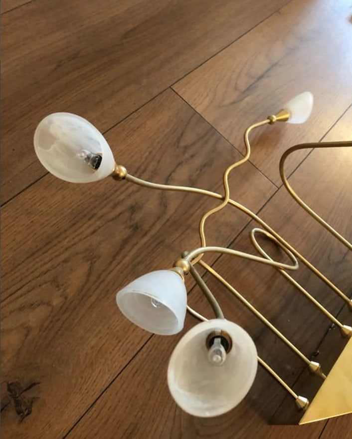 Large Mid-Century Modern Wall Light, 1960s - 3