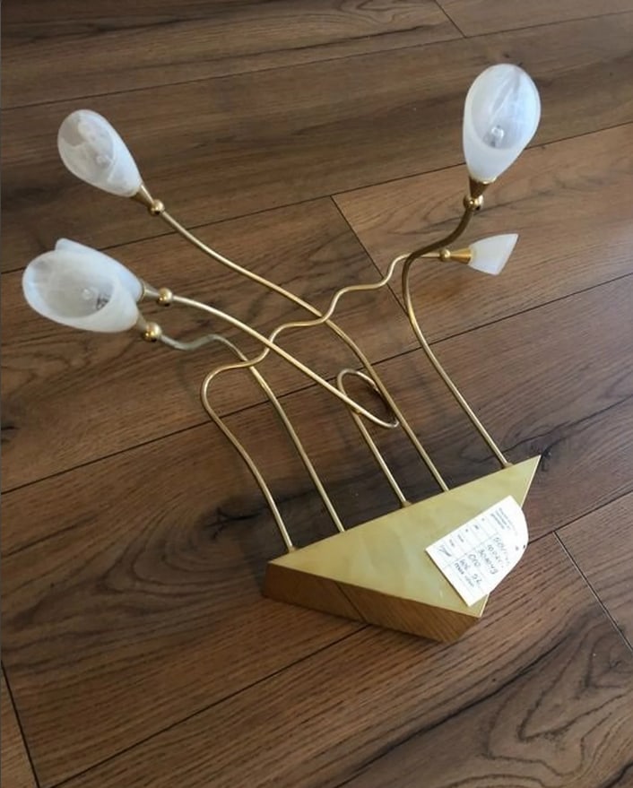 Large Mid-Century Modern Wall Light, 1960s - 5