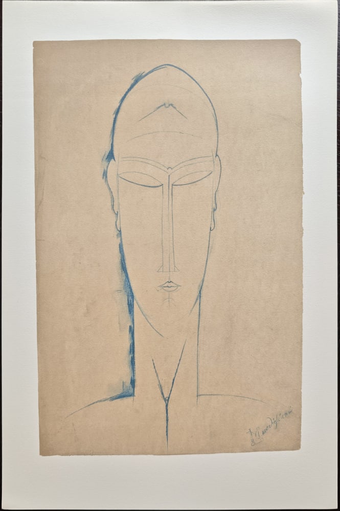 A. Modigliani, Testa di Cariatide, Lithograph - 2