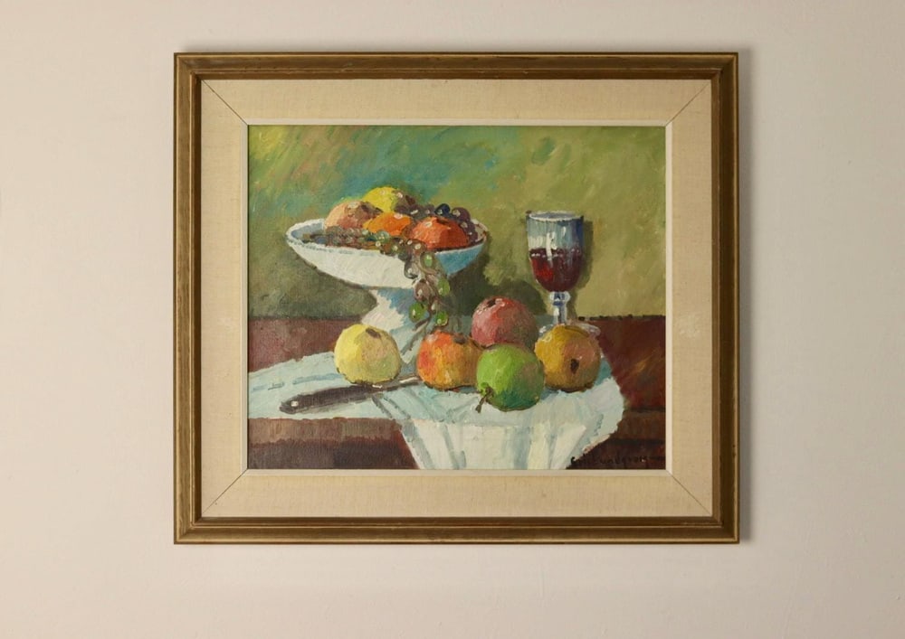 Eric Lundgren, Fruit Bowl, 1920s, Oil on Canvas - 10