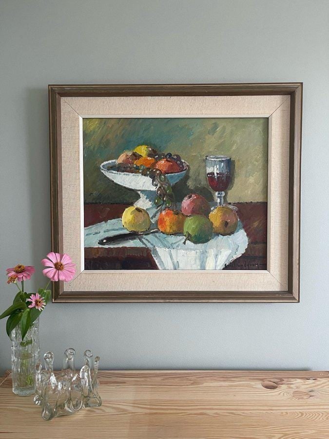 Eric Lundgren, Fruit Bowl, 1920s, Oil on Canvas - 3