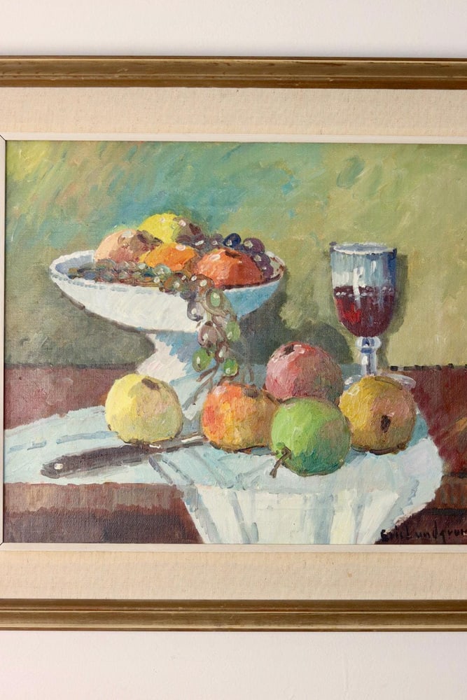 Eric Lundgren, Fruit Bowl, 1920s, Oil on Canvas - 5