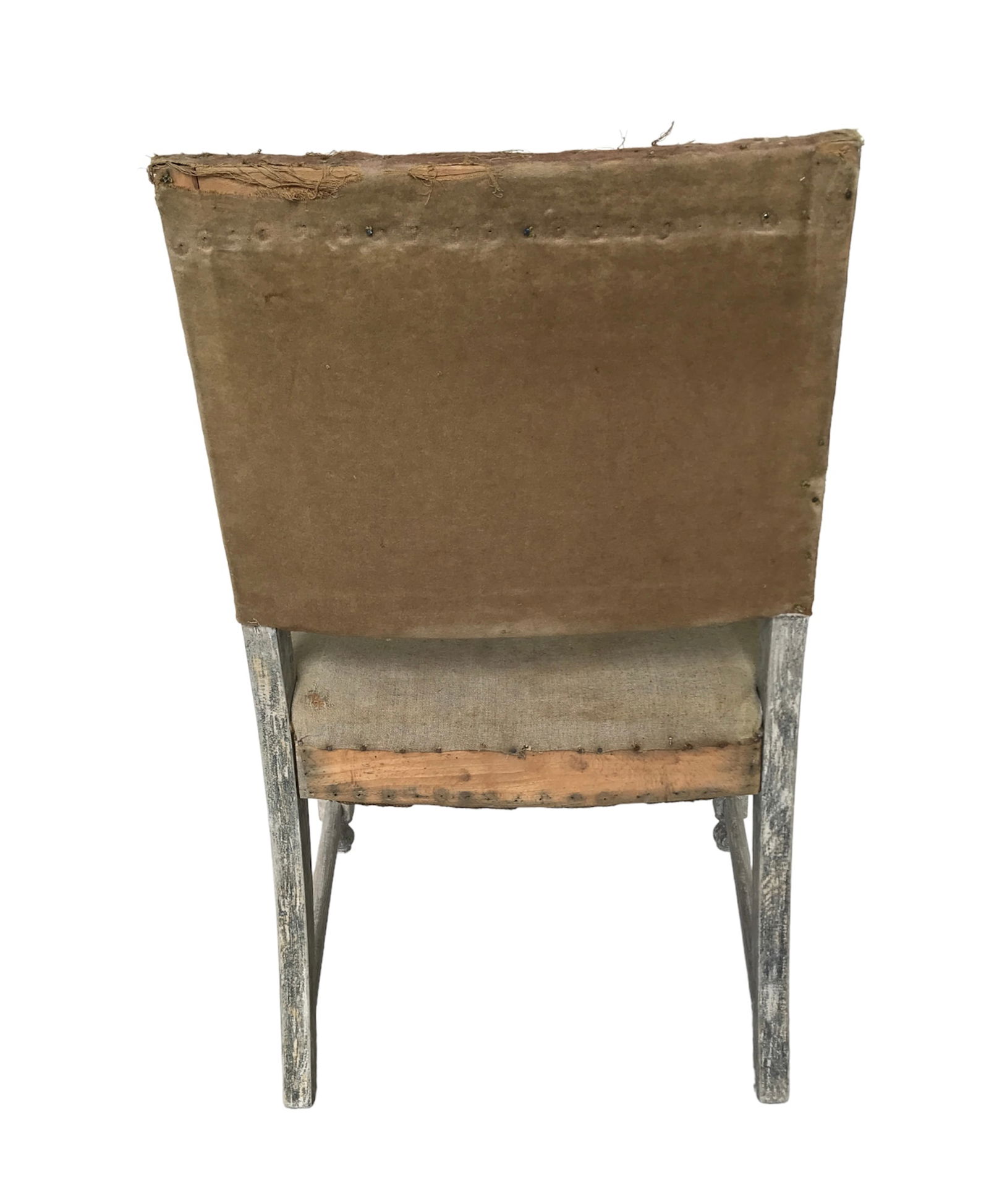 Antique Baroque Armchair in White - 5