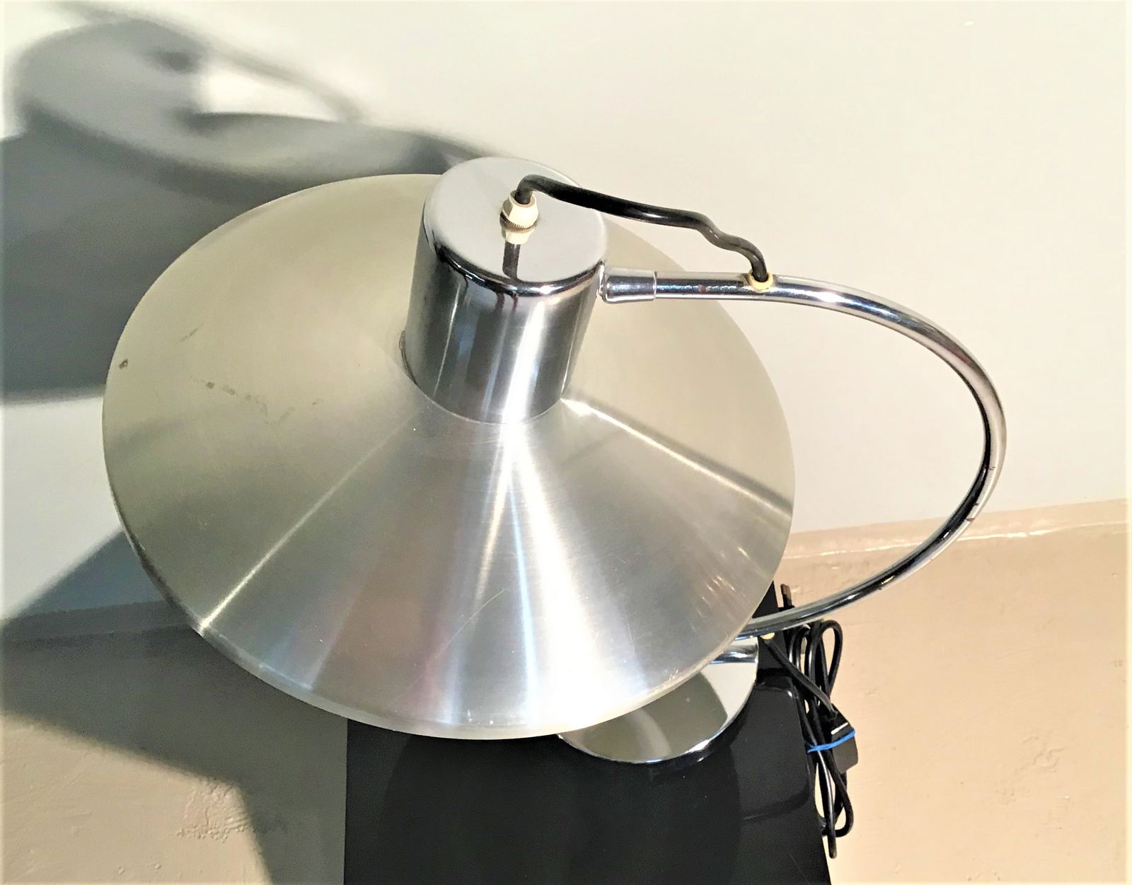 Space Age Steel Table Lamp, 1960s - 3