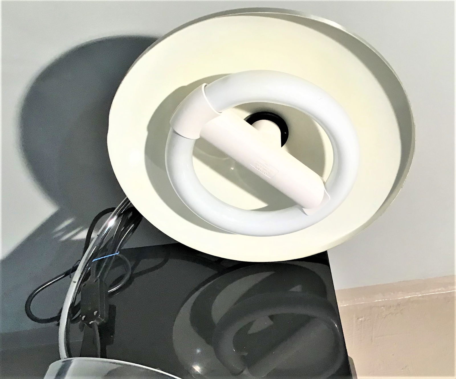 Space Age Steel Table Lamp, 1960s - 4