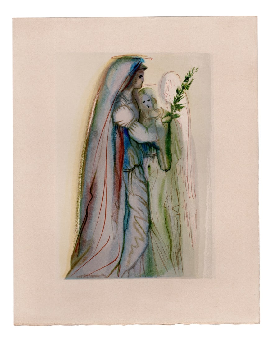 S. Dali, The Archangel Gabriel, 1964, Woodcut (1 of 11)