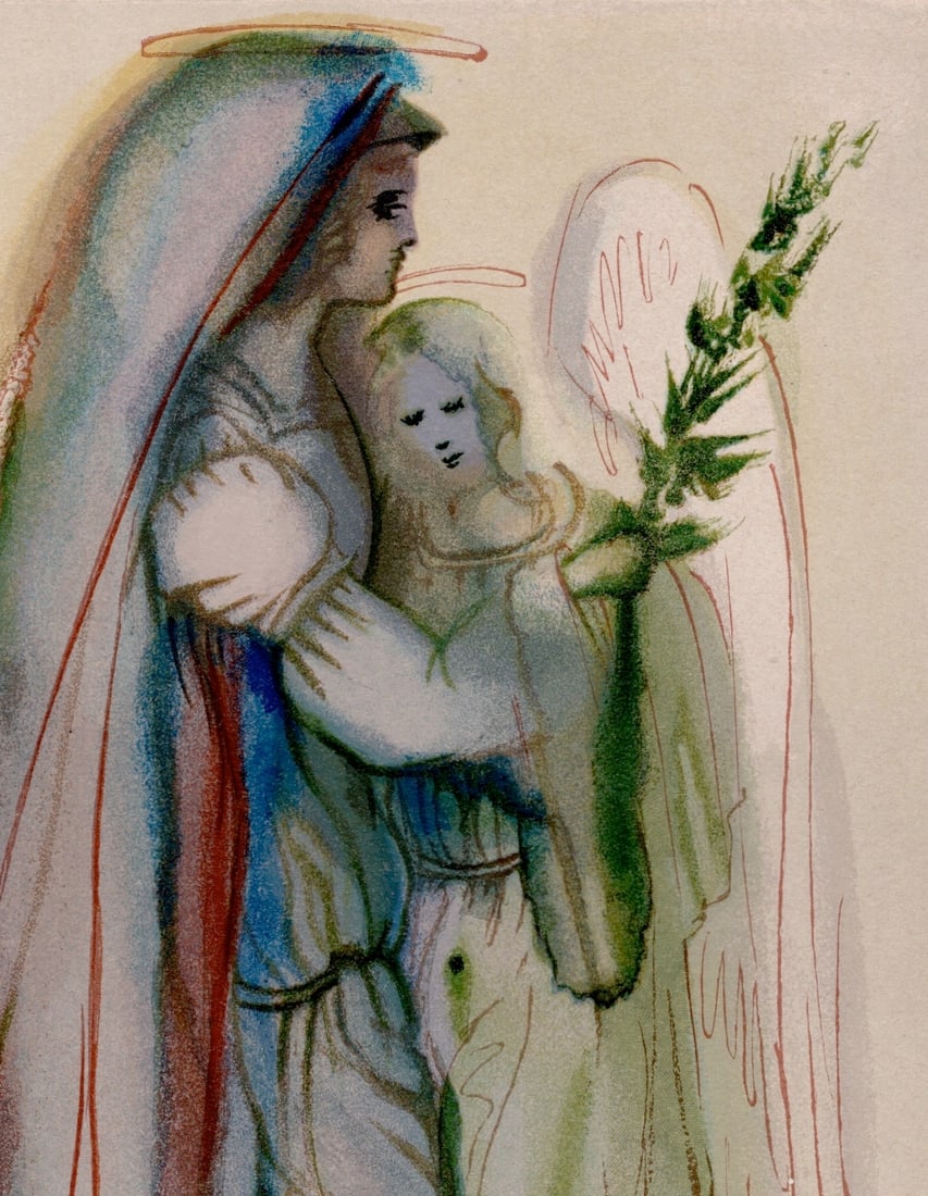 S. Dali, The Archangel Gabriel, 1964, Woodcut - 3