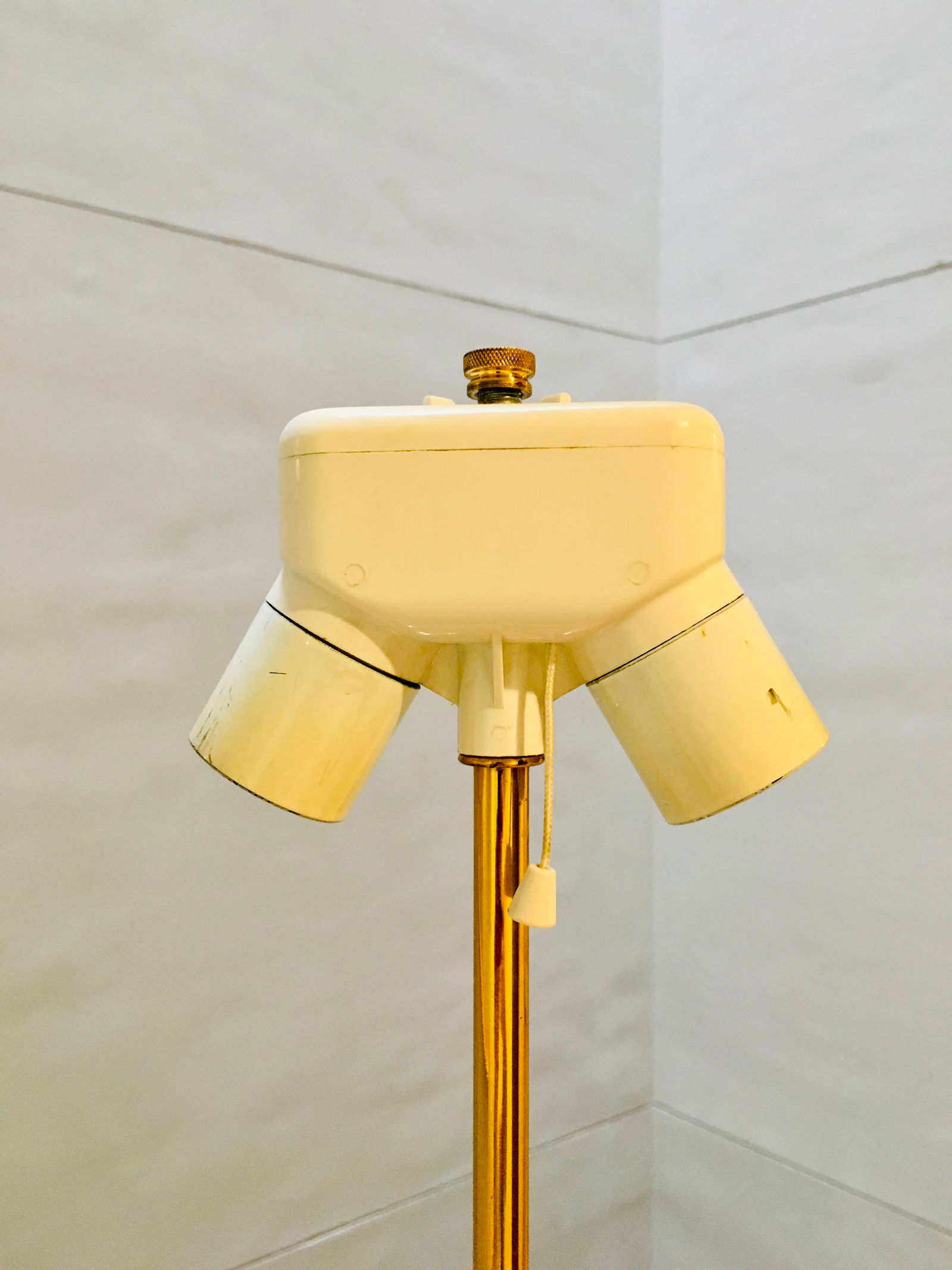 Brass Corn Lamp attributed Maison Charles, 1960s - 6