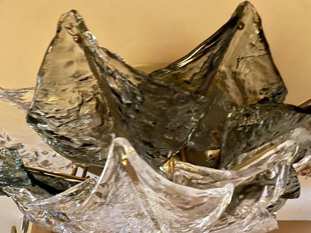 Murano Glass Ceiling Lamp from Mazzega, 1974 - 10