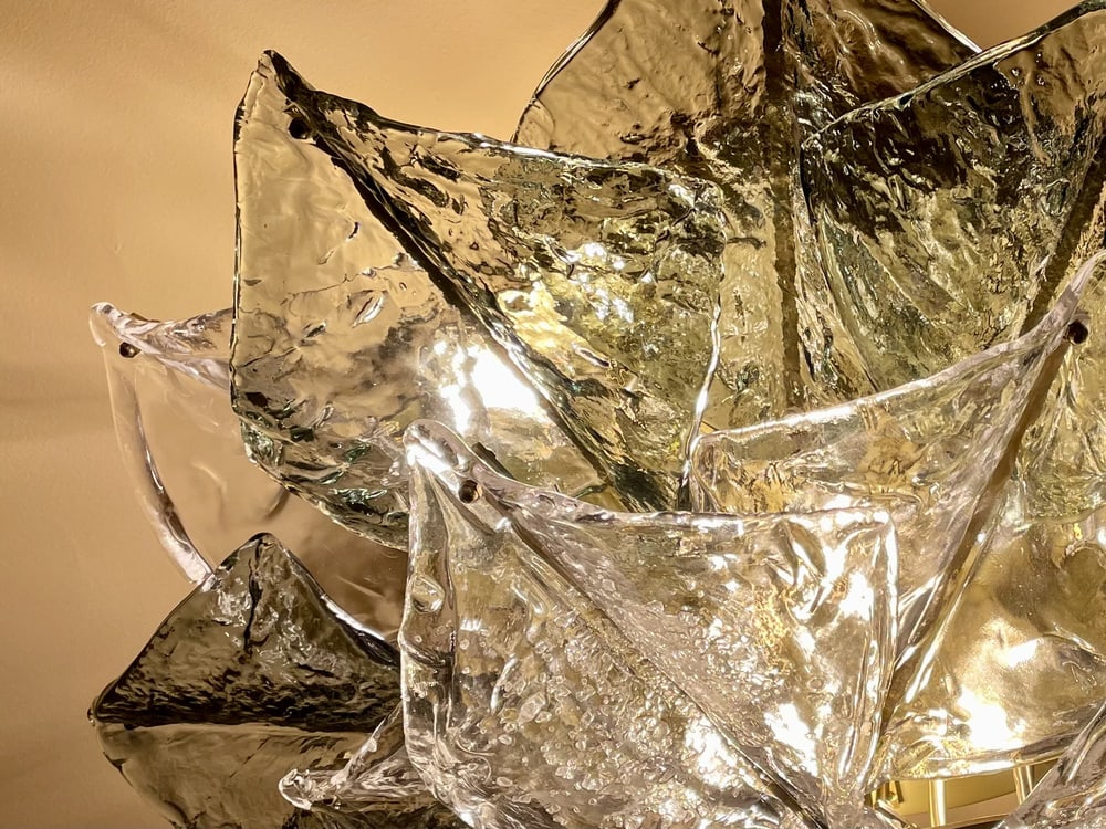 Murano Glass Ceiling Lamp from Mazzega, 1974 - 18