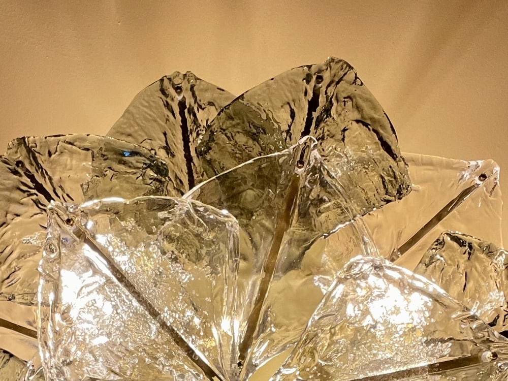 Murano Glass Ceiling Lamp from Mazzega, 1974 - 19