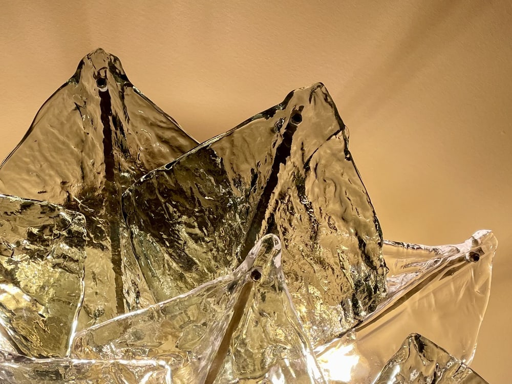 Murano Glass Ceiling Lamp from Mazzega, 1974 - 20