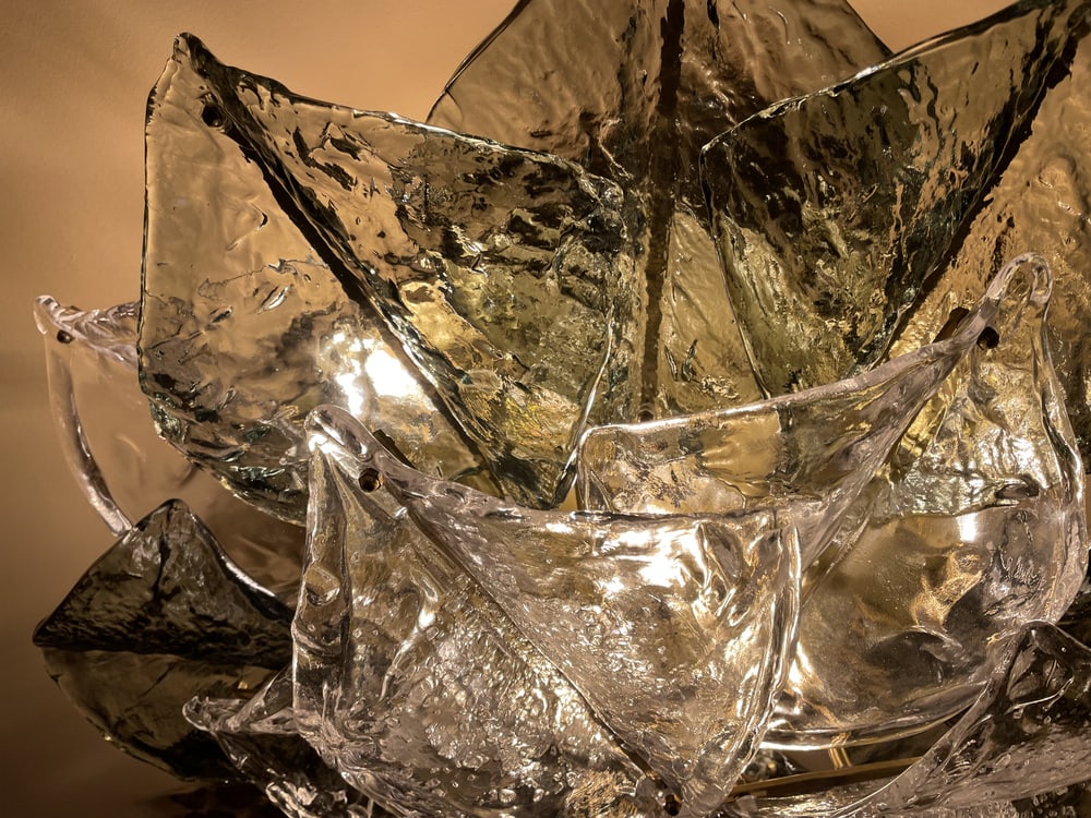 Murano Glass Ceiling Lamp from Mazzega, 1974 - 8