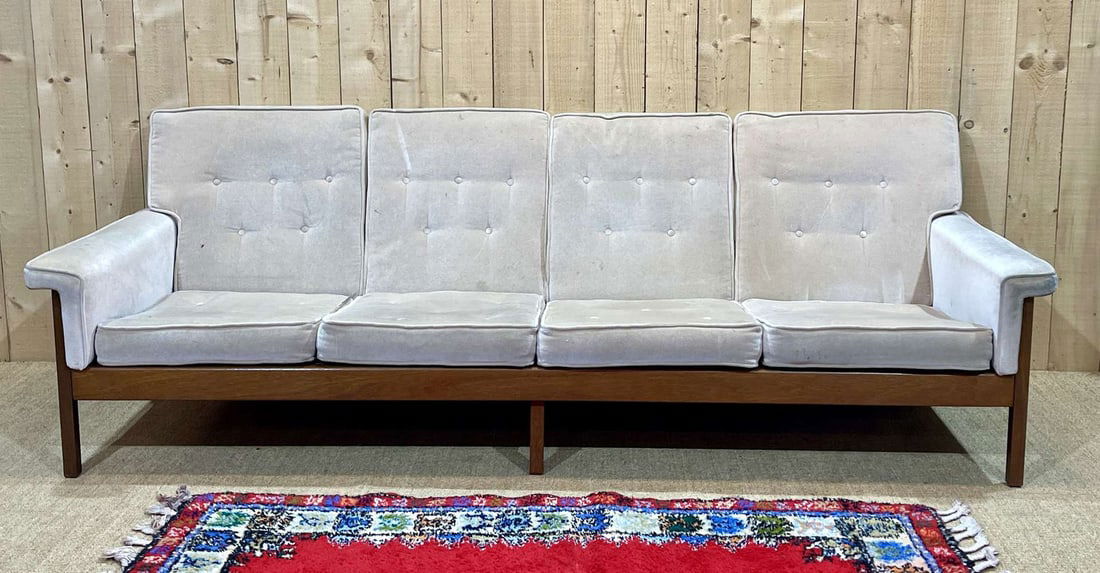 Scandinavian 4-Seater Sofa in Teak, 1970s - 11