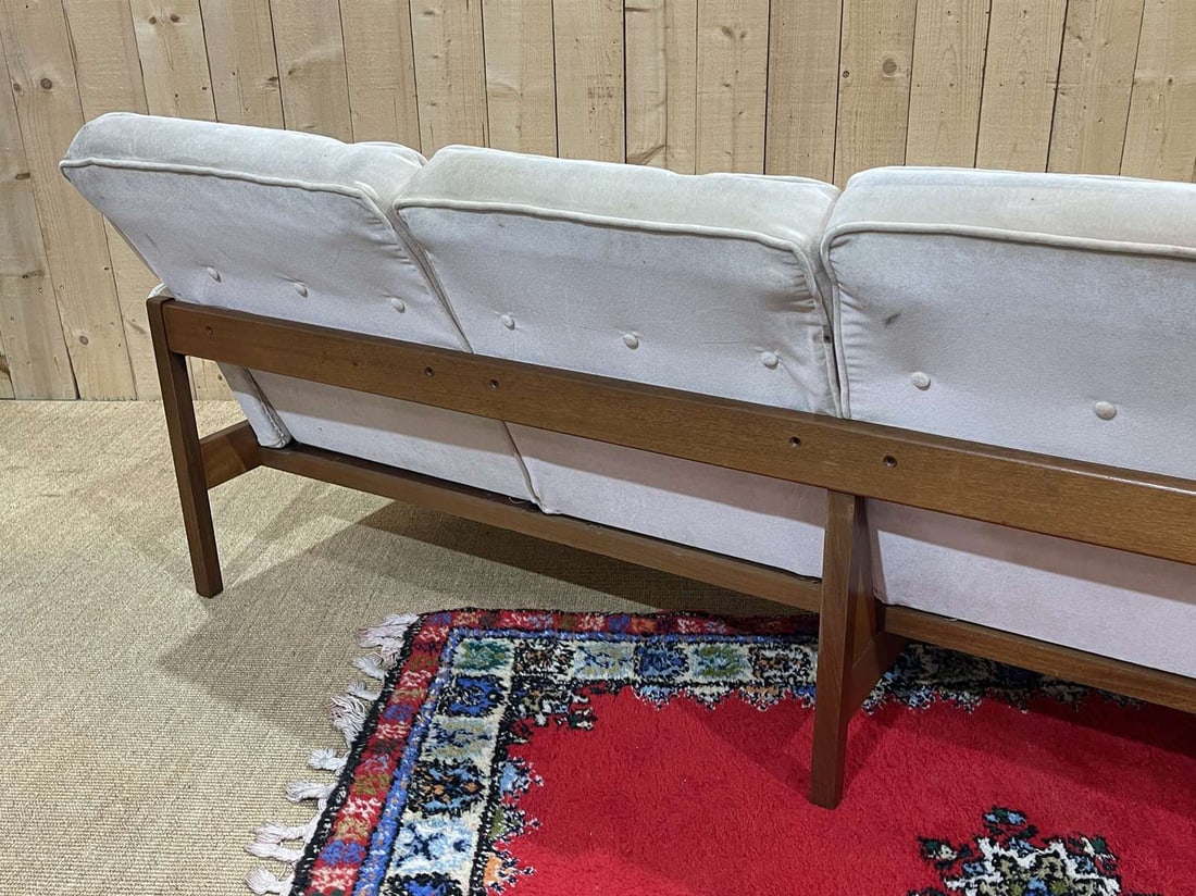 Scandinavian 4-Seater Sofa in Teak, 1970s - 14