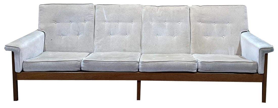 Scandinavian 4-Seater Sofa in Teak, 1970s (1 of 14)