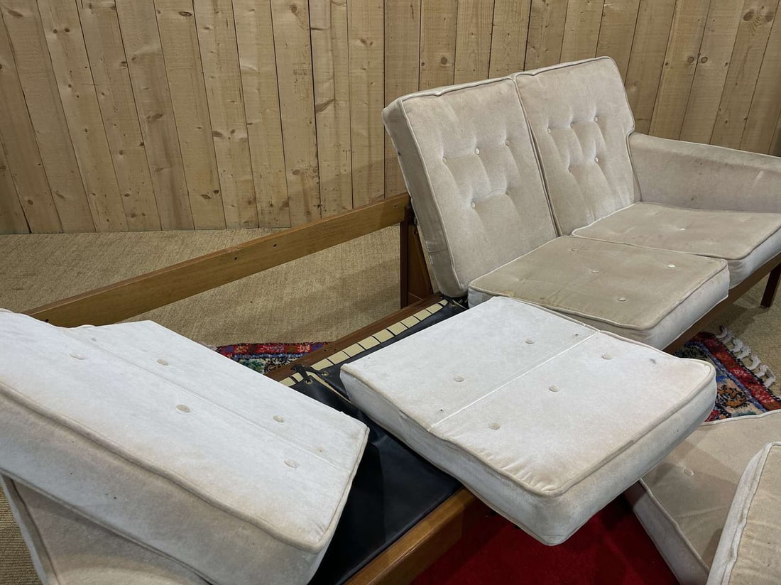 Scandinavian 4-Seater Sofa in Teak, 1970s - 3