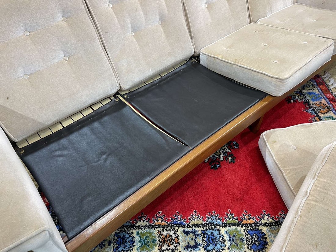 Scandinavian 4-Seater Sofa in Teak, 1970s - 4