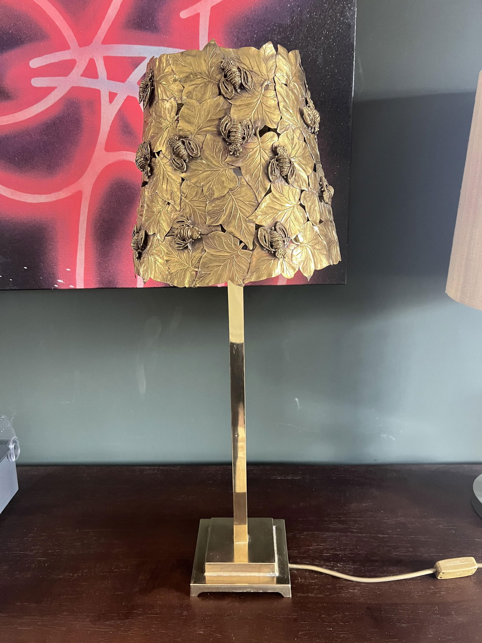 Mid-Century Modern Table Lamp in Brass - 4