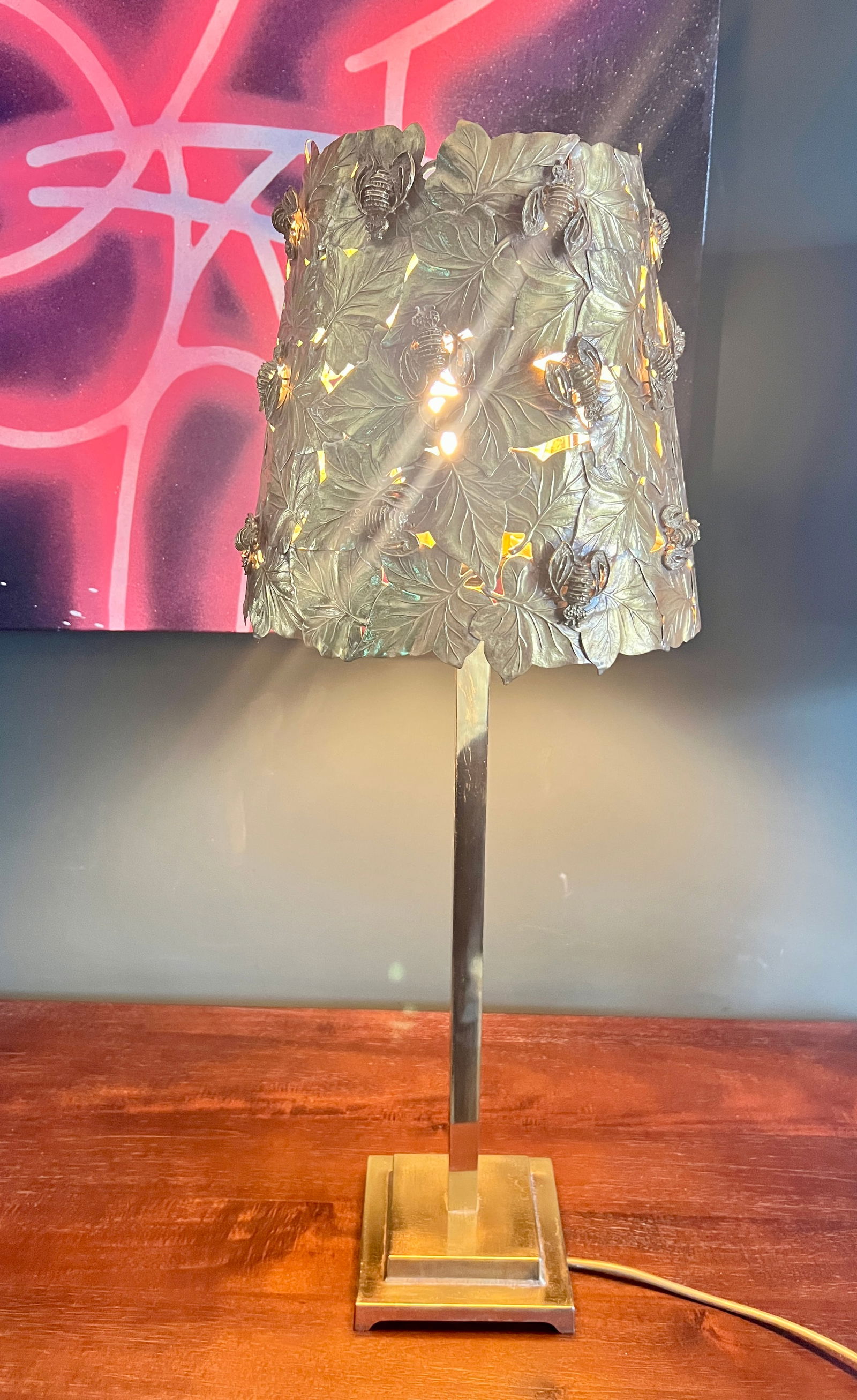 Mid-Century Modern Table Lamp in Brass - 5