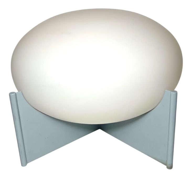 German Table Lamp with Opaline Glass Shade, 1980s (1 of 11)