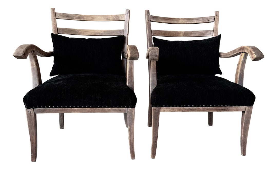 Set of Vintage Coastal Armchairs (1 of 8)