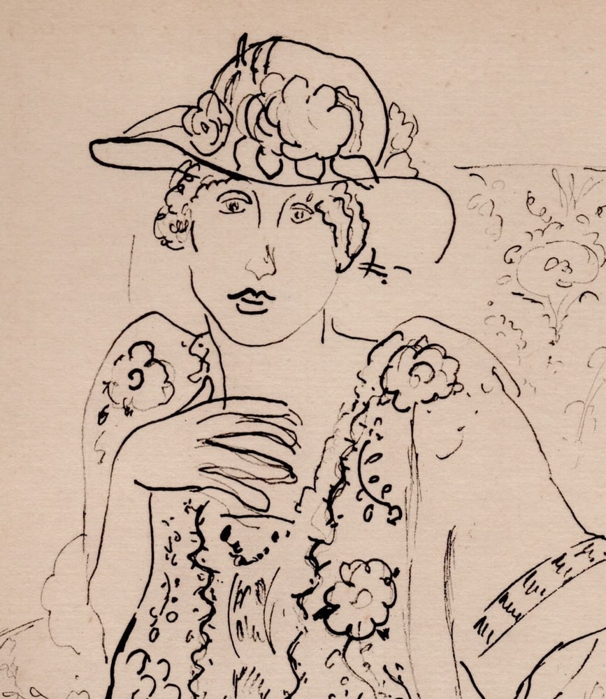 Matisse, Sitting Girl, Original Lithograph, 1920 - 9