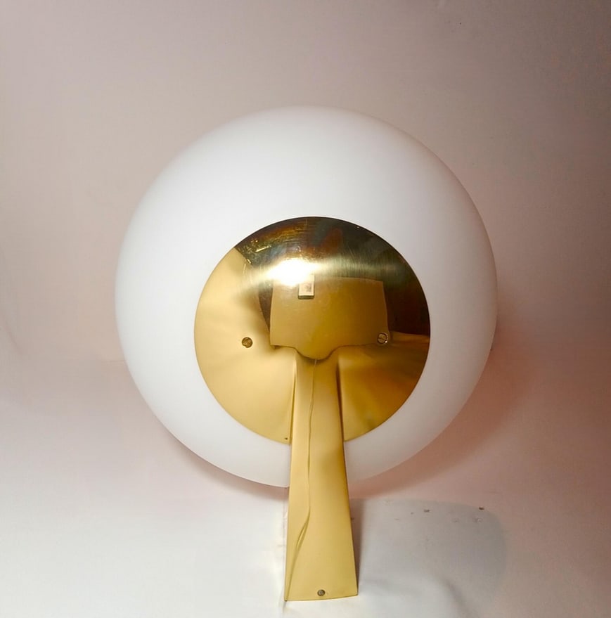 Opaline Glass Sconce from Glashütte Limburg, 1970s - 10