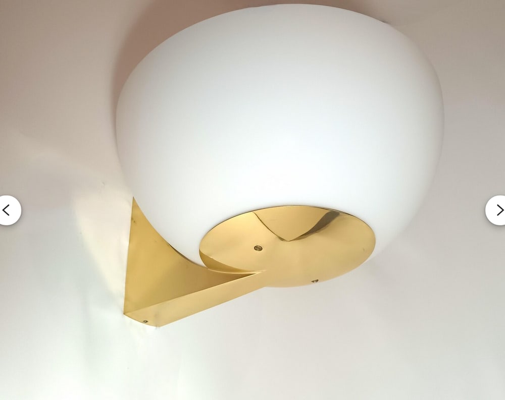 Opaline Glass Sconce from Glashütte Limburg, 1970s - 4