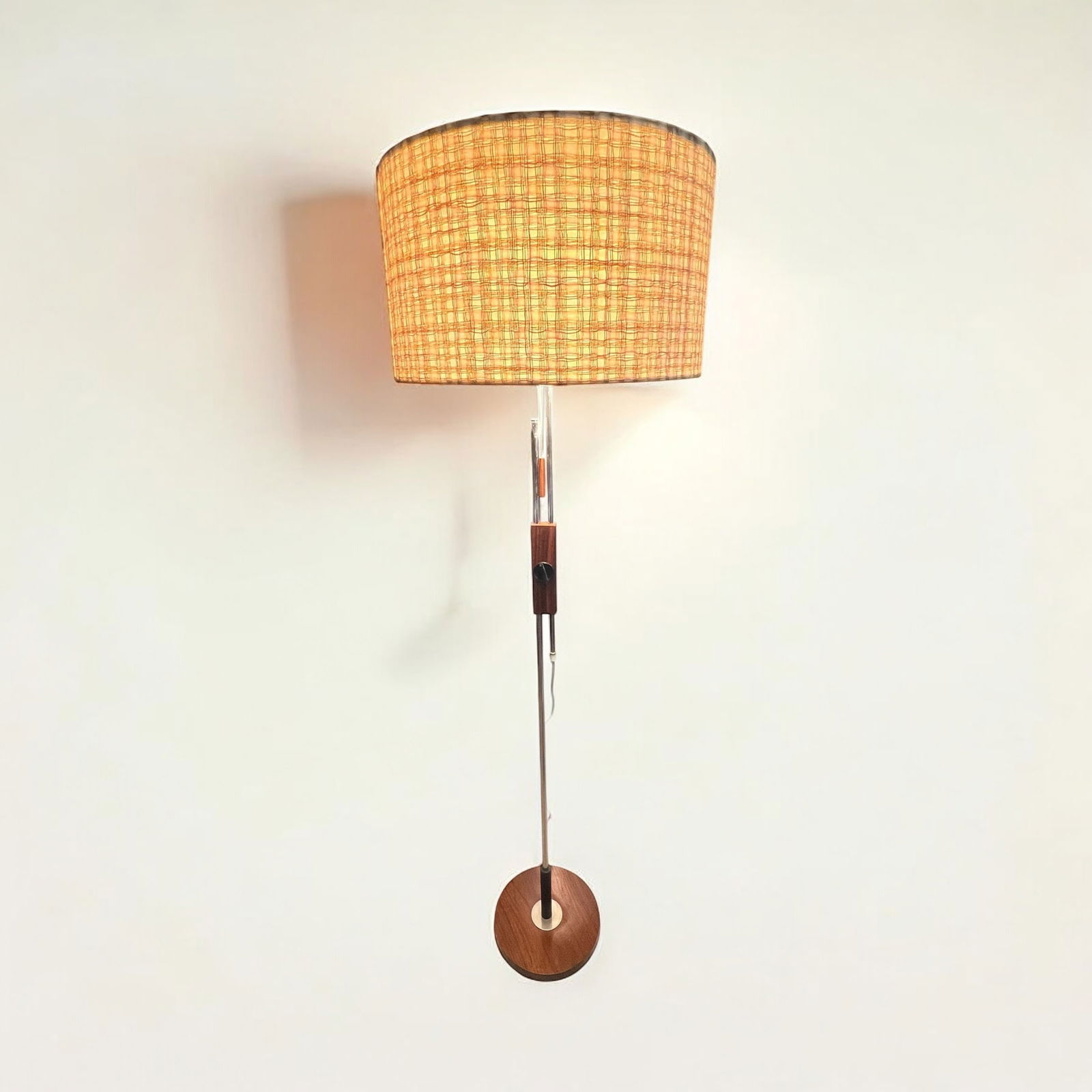 Chrome Metal Floor Lamp from Temde Leuchten, 1950s - 10