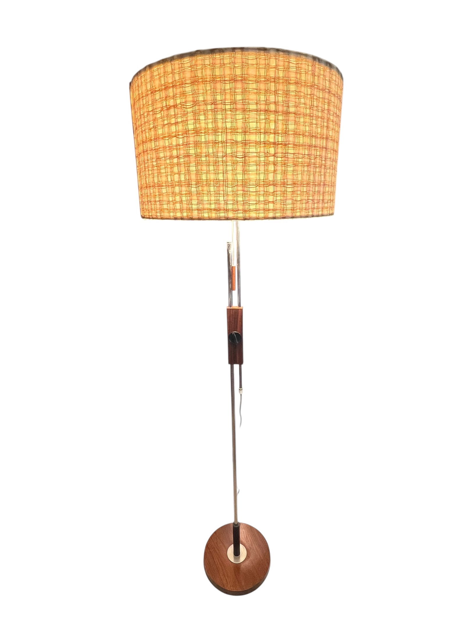 Chrome Metal Floor Lamp from Temde Leuchten, 1950s - 16