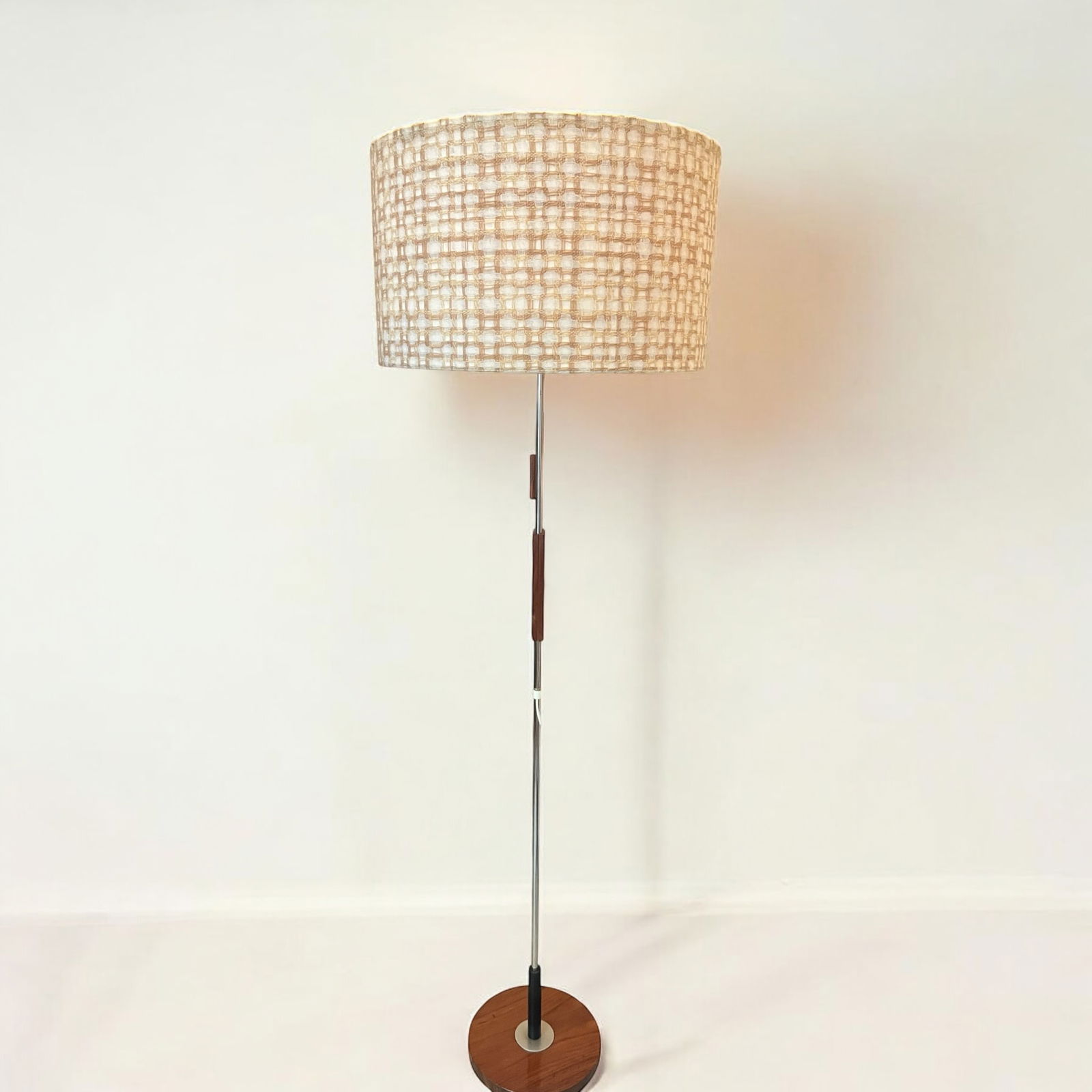 Chrome Metal Floor Lamp from Temde Leuchten, 1950s - 4