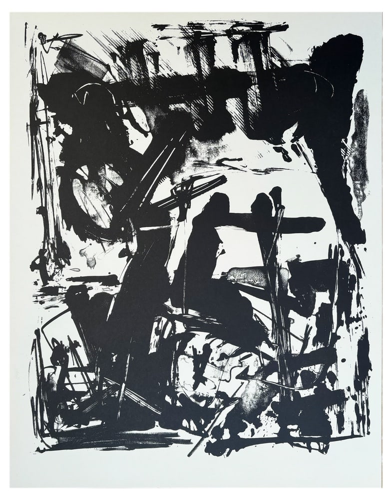 Emilio Vedova, Composition, 1966, Lithograph - 4