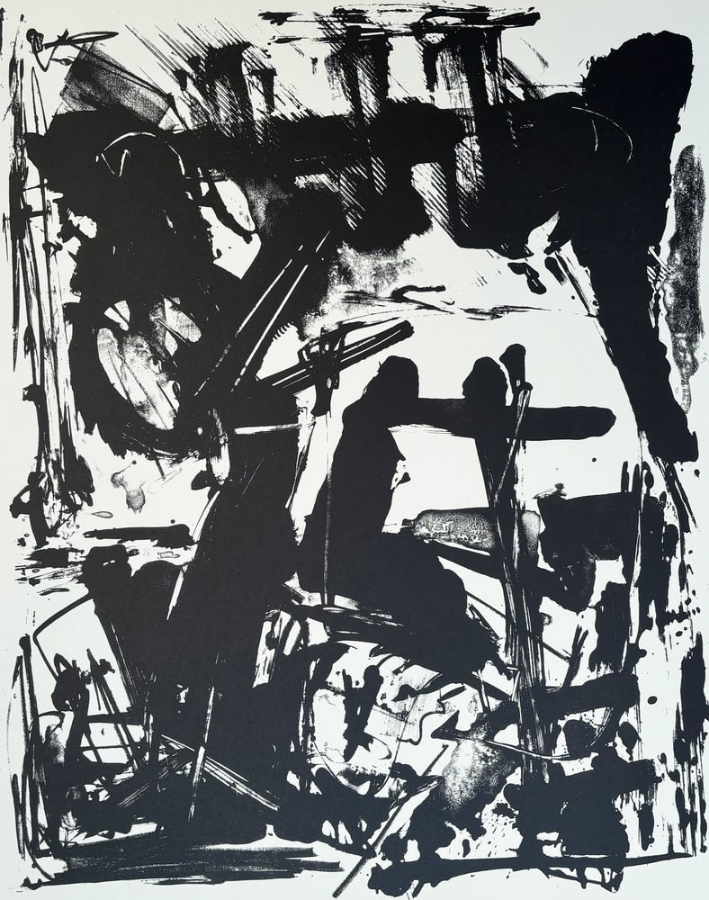 Emilio Vedova, Composition, 1966, Lithograph - 5