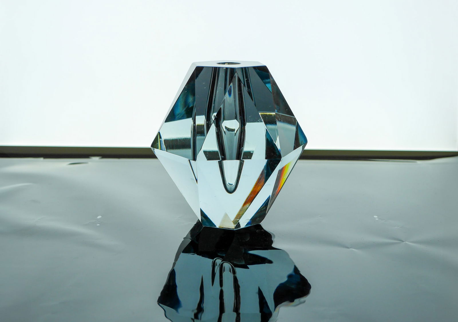 Dimond-Shaped Crystal Vase from Strömbergshyttan - 11