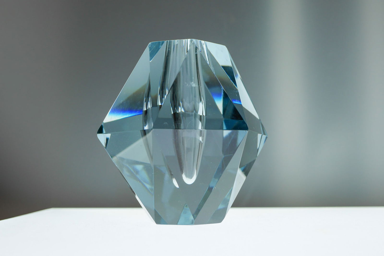 Dimond-Shaped Crystal Vase from Strömbergshyttan - 4