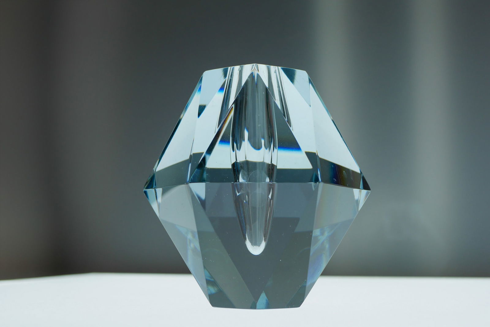Dimond-Shaped Crystal Vase from Strömbergshyttan - 7