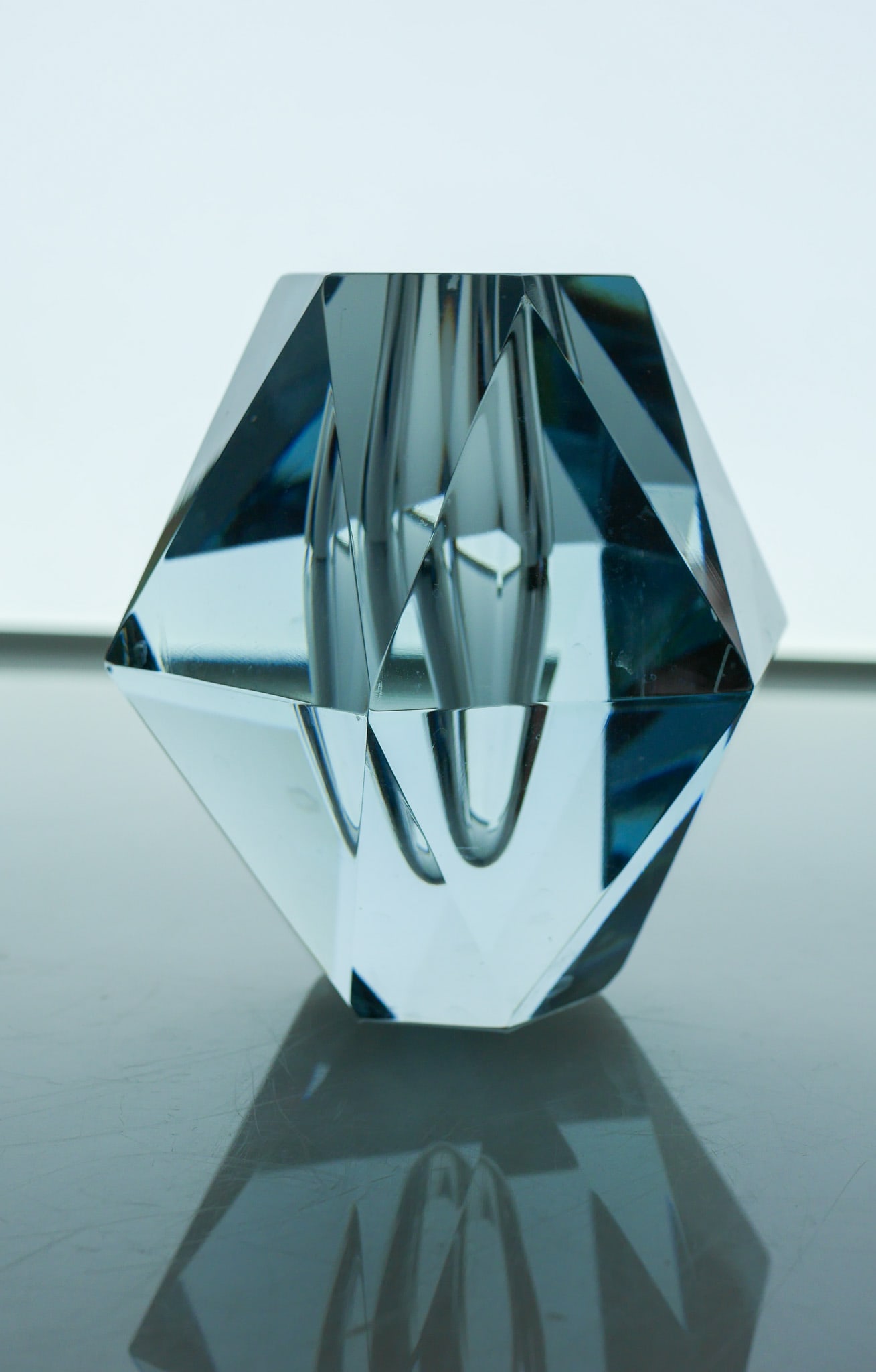 Dimond-Shaped Crystal Vase from Strömbergshyttan - 9