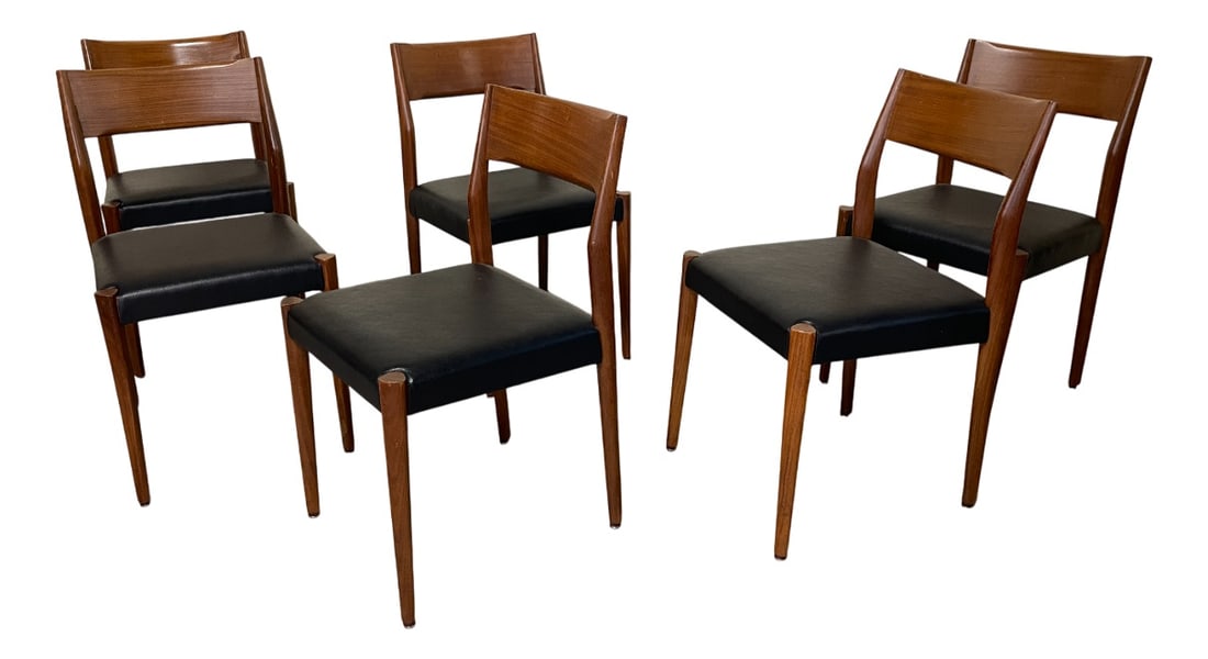 Vintage Scandinavian Chairs, 1960s, Set of 6 (1 of 18)